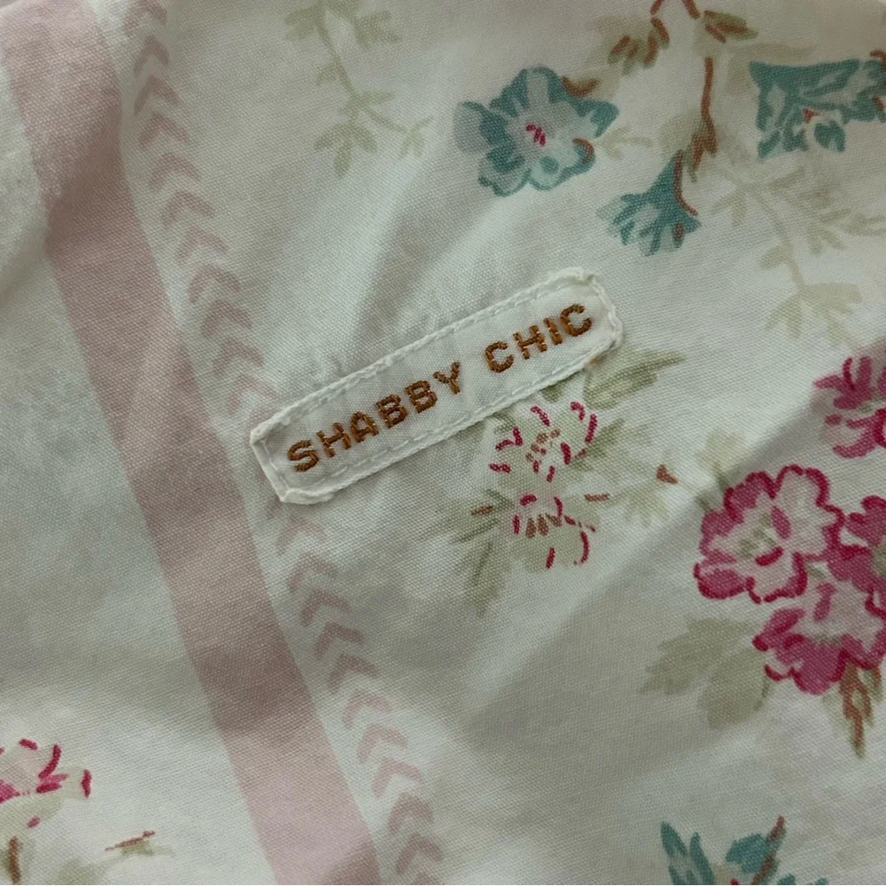 Rachel Ashwell Shabby Chic Vintage Wallpaper Twin Duvet Cover Brown Label Floral